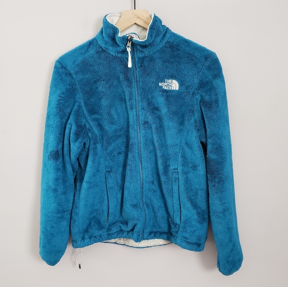 The North Face Osito Zip Fuzzy Fleece Jacket Blue SZ small - Picture 1 of 3